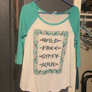 Lovely Souls Turquoise/Teal Shirt